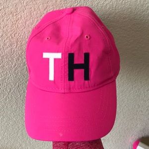 Tommy Hilfiger bright pink baseball cap